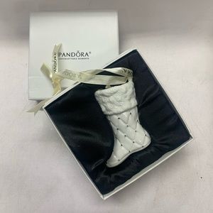 NWOT 2012 Pandora Christmas boot ornament